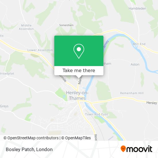 Bosley Patch map
