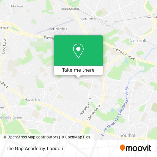 The Gap Academy map