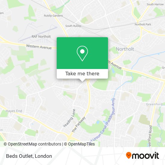 Beds Outlet map