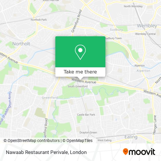 Nawaab Restaurant Perivale map