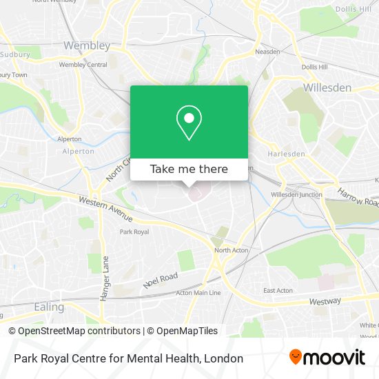 Park Royal Centre for Mental Health map