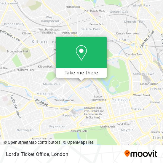 Lord's Ticket Office map