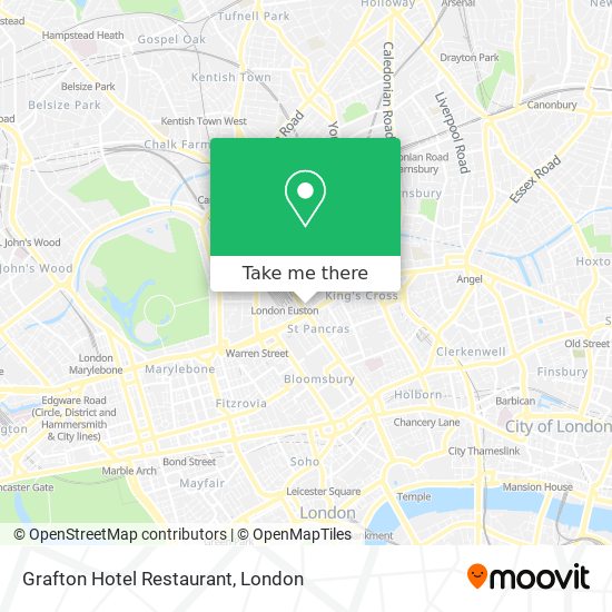 Grafton Hotel Restaurant map
