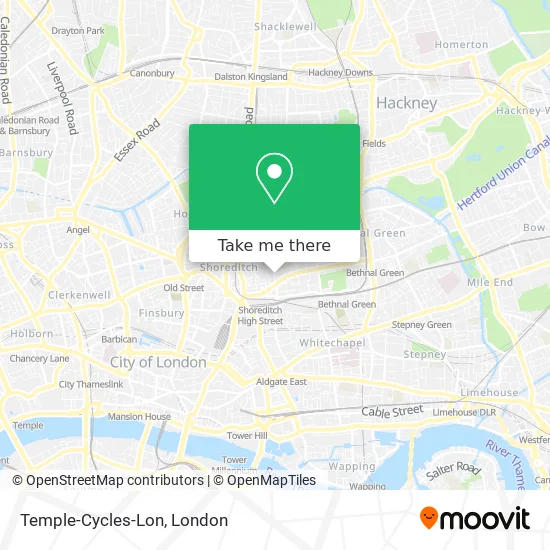 Temple-Cycles-Lon map