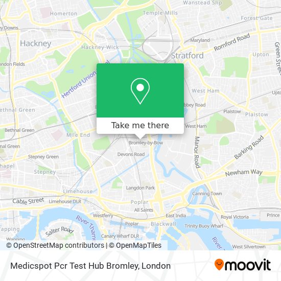 Medicspot Pcr Test Hub Bromley map