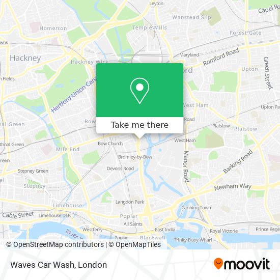 Waves Car Wash map