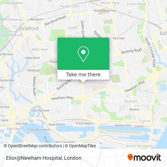 Elior@Newham Hospital map