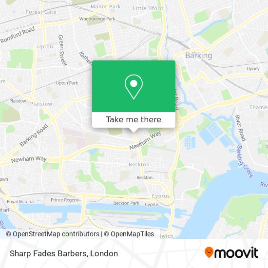 Sharp Fades Barbers map