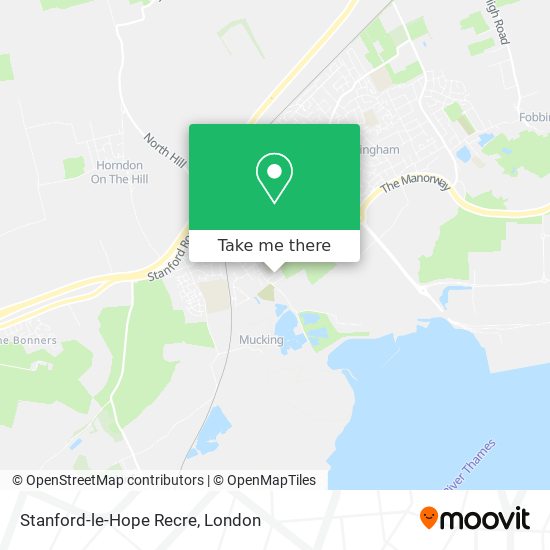 Stanford-le-Hope Recre map