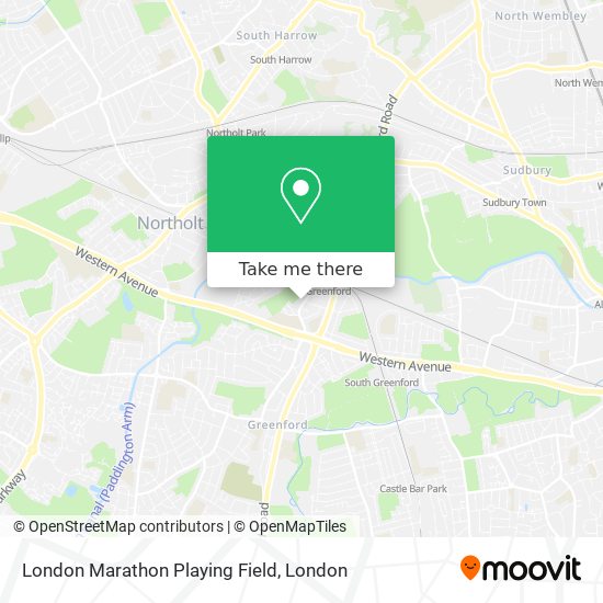 London Marathon Playing Field map