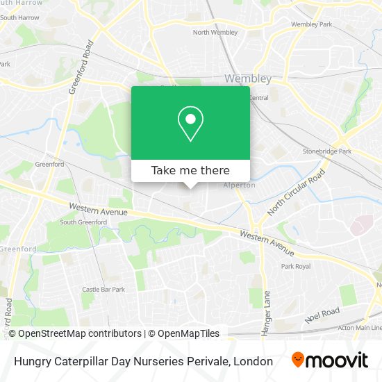 Hungry Caterpillar Day Nurseries Perivale map