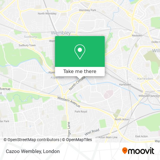 Cazoo Wembley map