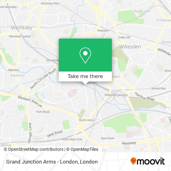 Grand Junction Arms - London map