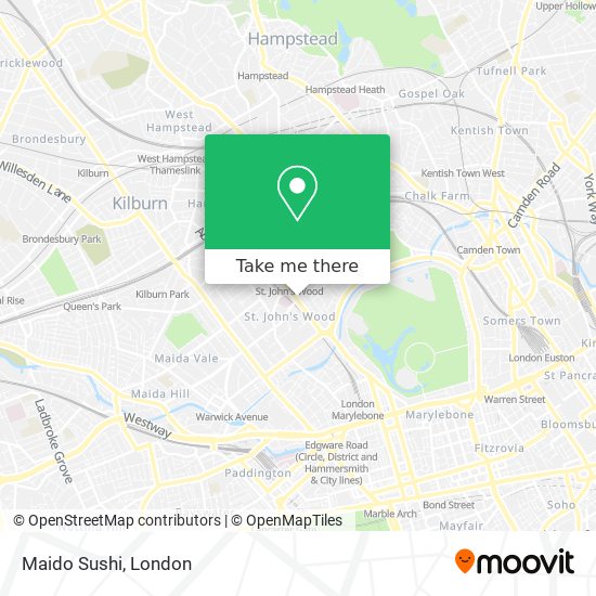 Maido Sushi map