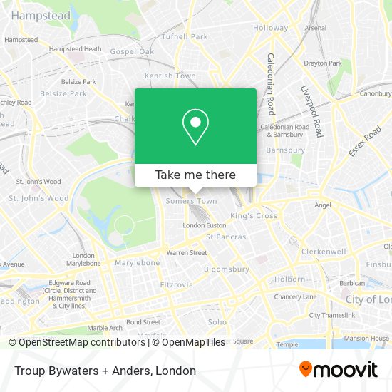 Troup Bywaters + Anders map