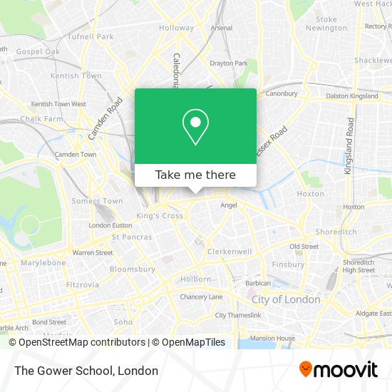 The Gower School map