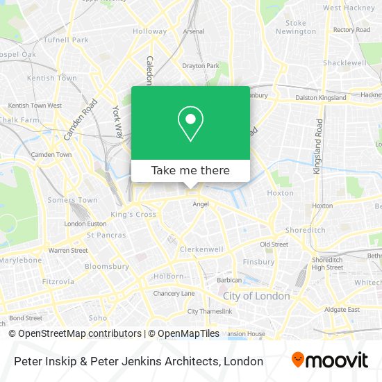 Peter Inskip & Peter Jenkins Architects map
