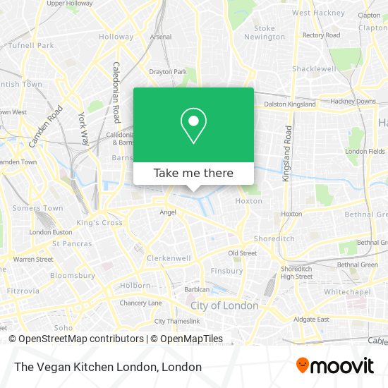 The Vegan Kitchen London map
