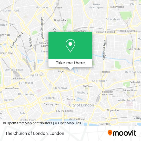 The Church of London map
