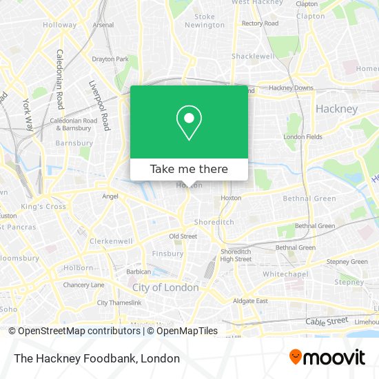 The Hackney Foodbank map