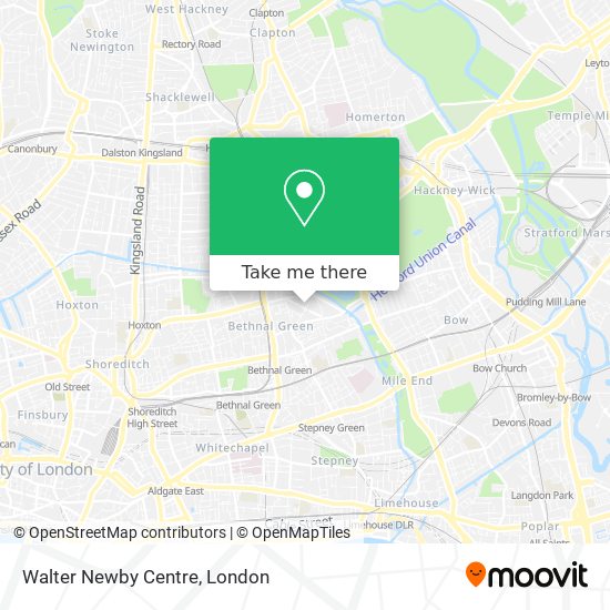 Walter Newby Centre map