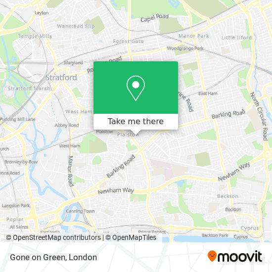 Gone on Green map