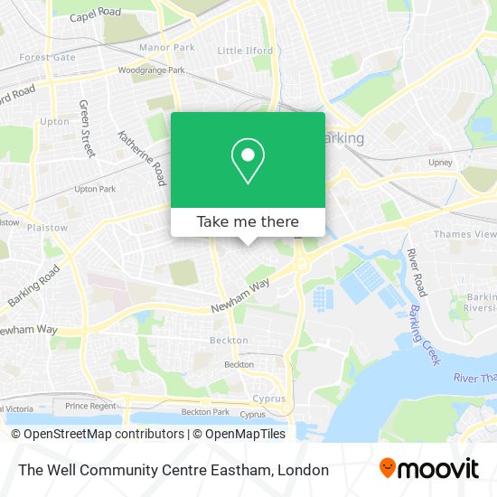 The Well Community Centre Eastham map