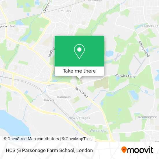 HCS @ Parsonage Farm School map