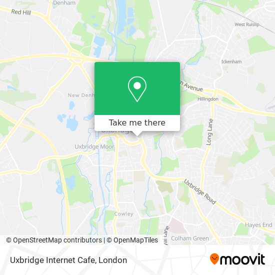 Uxbridge Internet Cafe map