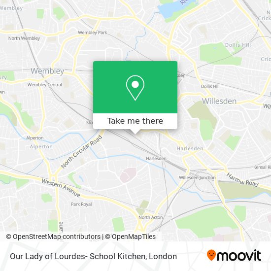 Our Lady of Lourdes- School Kitchen map