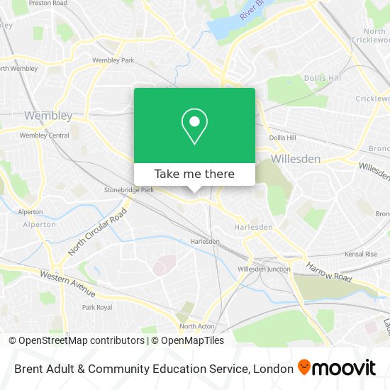 Brent Adult & Community Education Service map