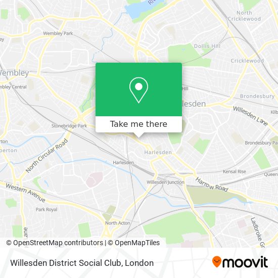 Willesden District Social Club map
