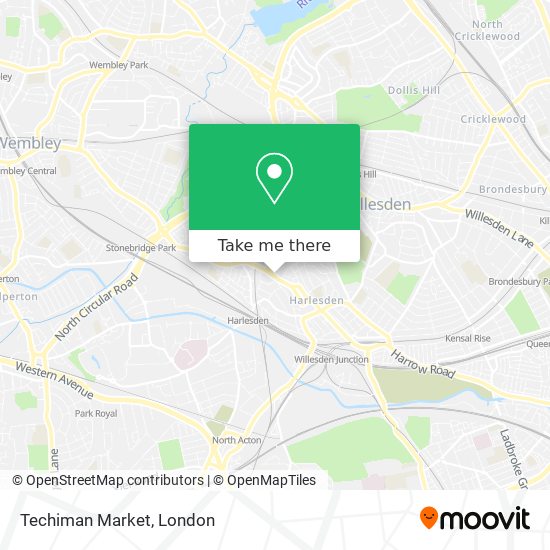 Techiman Market map
