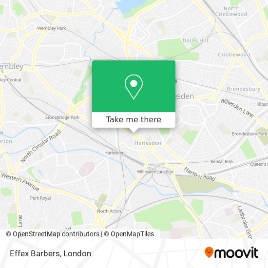 Effex Barbers map