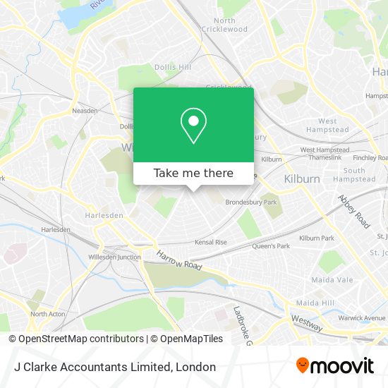 J Clarke Accountants Limited map