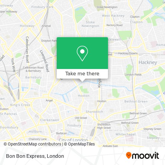 Bon Bon Express map