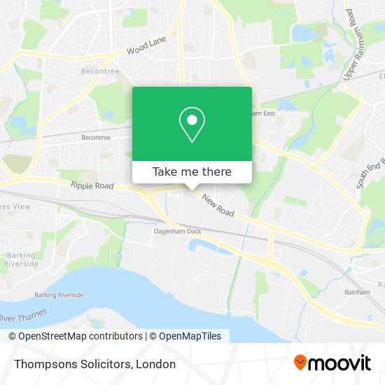 Thompsons Solicitors map