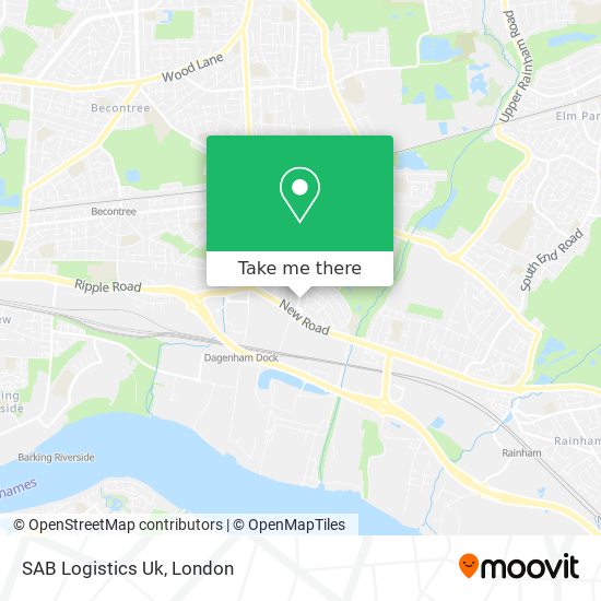 SAB Logistics Uk map