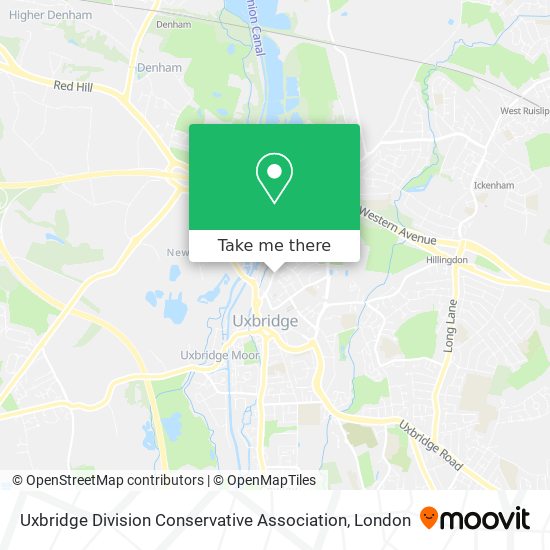 Uxbridge Division Conservative Association map