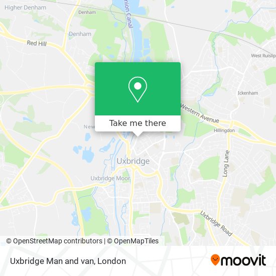 Uxbridge Man and van map