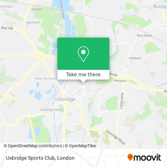 Uxbridge Sports Club map