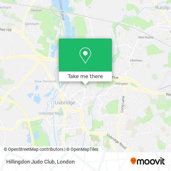 Hillingdon Judo Club map