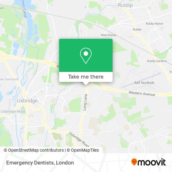 Emergency Dentists map