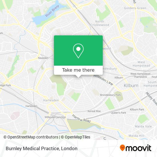 Burnley Medical Practice map