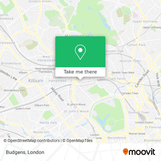 Budgens map