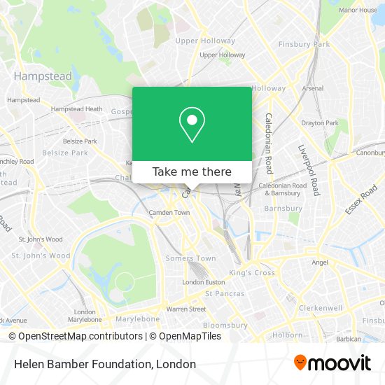 Helen Bamber Foundation map