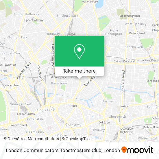 London Communicators Toastmasters Club map