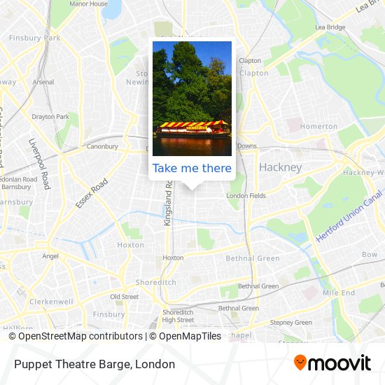 Puppet Theatre Barge map