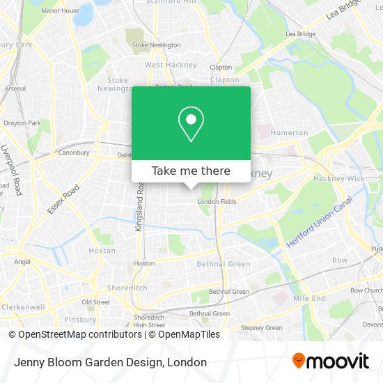 Jenny Bloom Garden Design map
