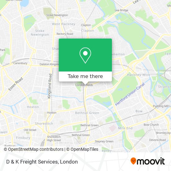 D & K Freight Services map